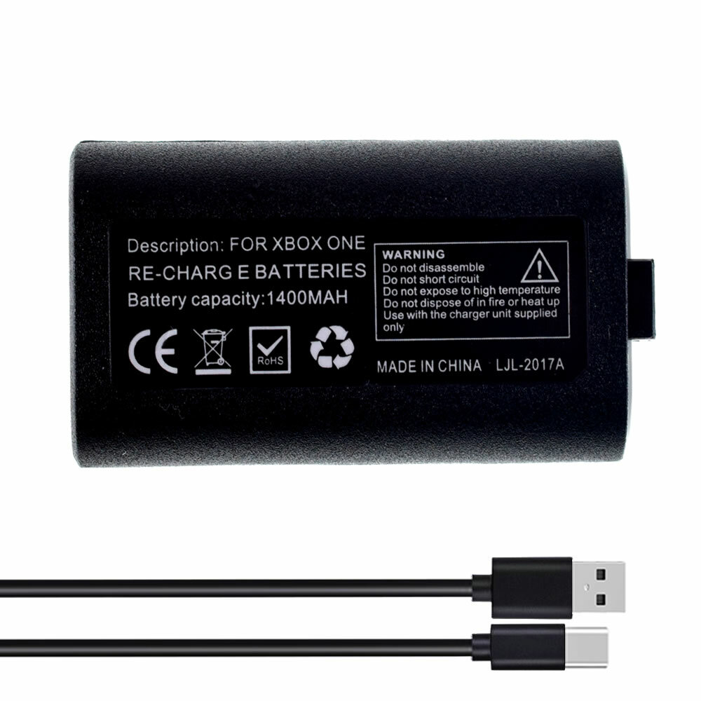 Rechargeable Battery Pack For Xbox Series X/s Wireless Controller + Usb-C Cable