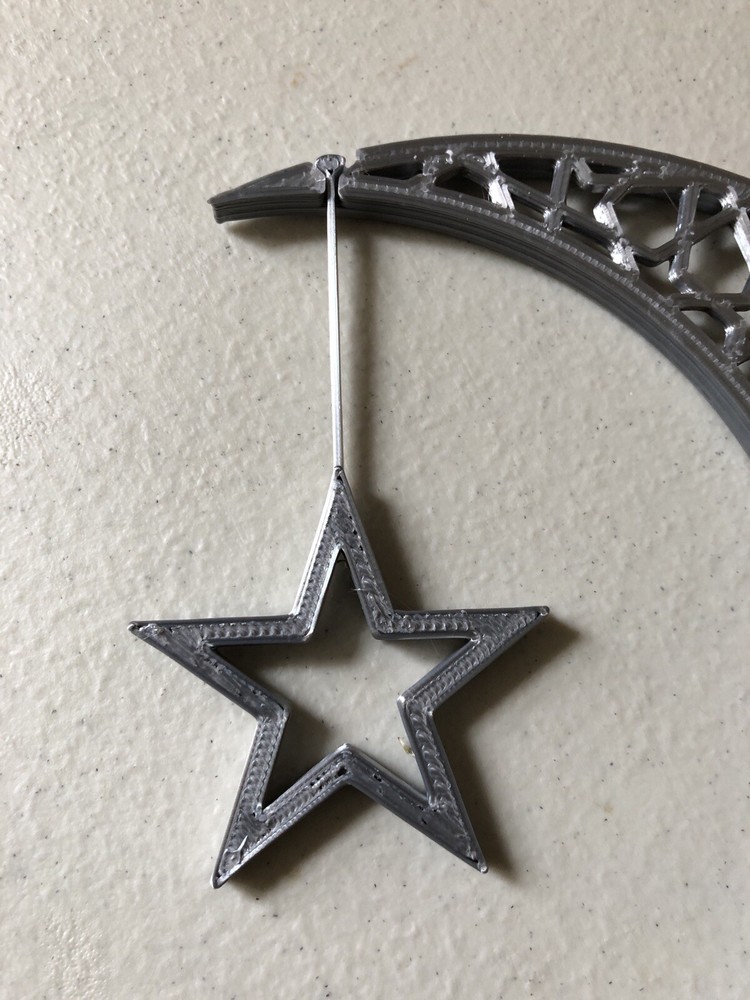 Crescent Moon + Removeable Star Eid,Ramadan, Islamic Mystic Gift
