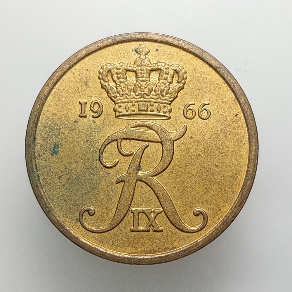 Denmark 5 Ore 1966 Coin S145