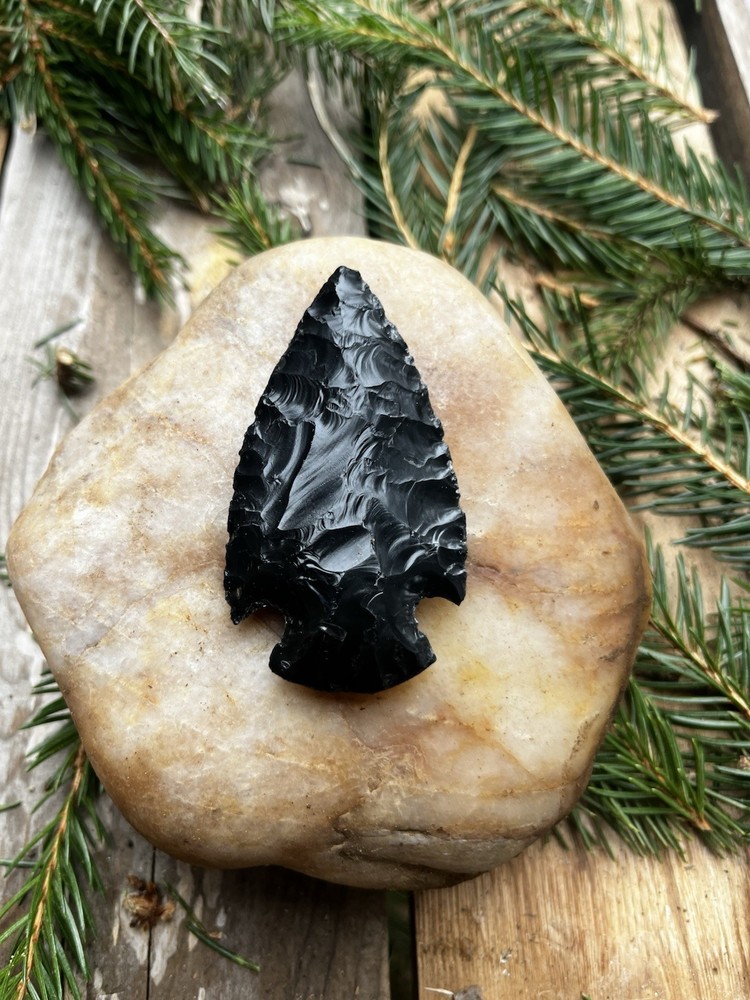 Arrowhead Obsidian Corner Notch