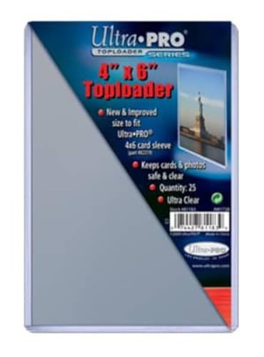 4" X 6" Toploader 25Ct