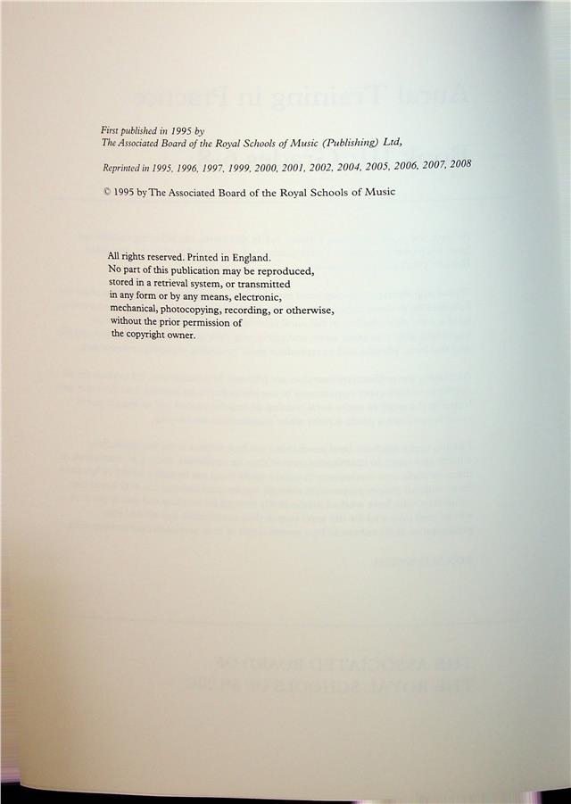 Aural Training in Practice Book III Grades 6 to 8