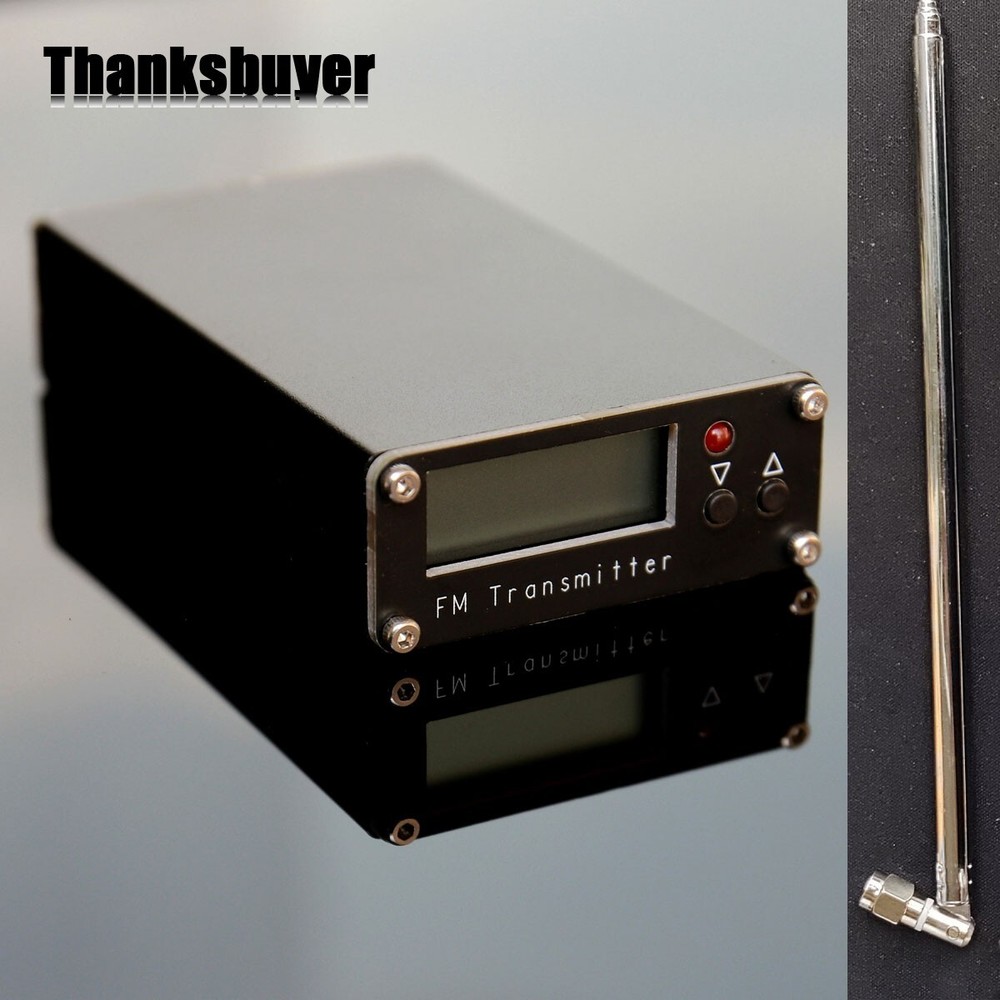 RC-FMD5W2 2KM Digital Display FM Transmitter 0.5W+1m Telescopic ANT
