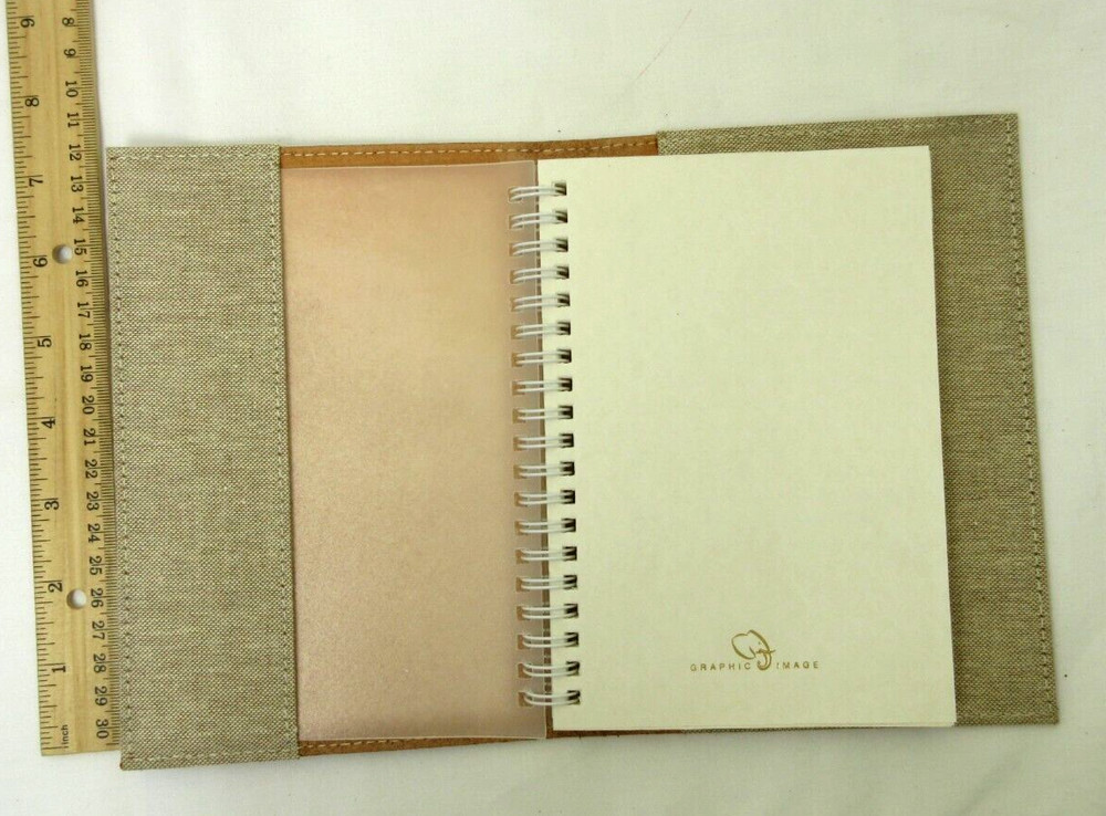 Metropolis Graphic Image 7" Refillable Notebook Leather Cover Spiral Insert