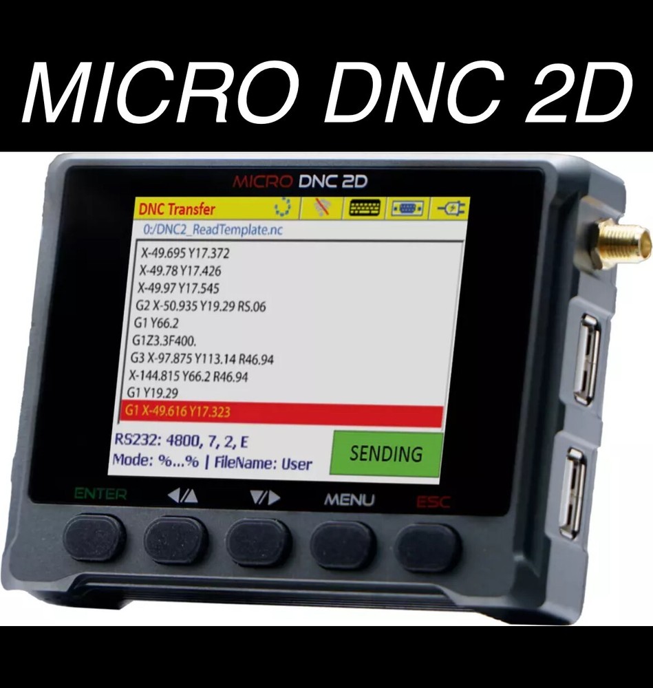 2PCS MICRO DNC 2D. DNC DEVICE FOR CNC MACHINES