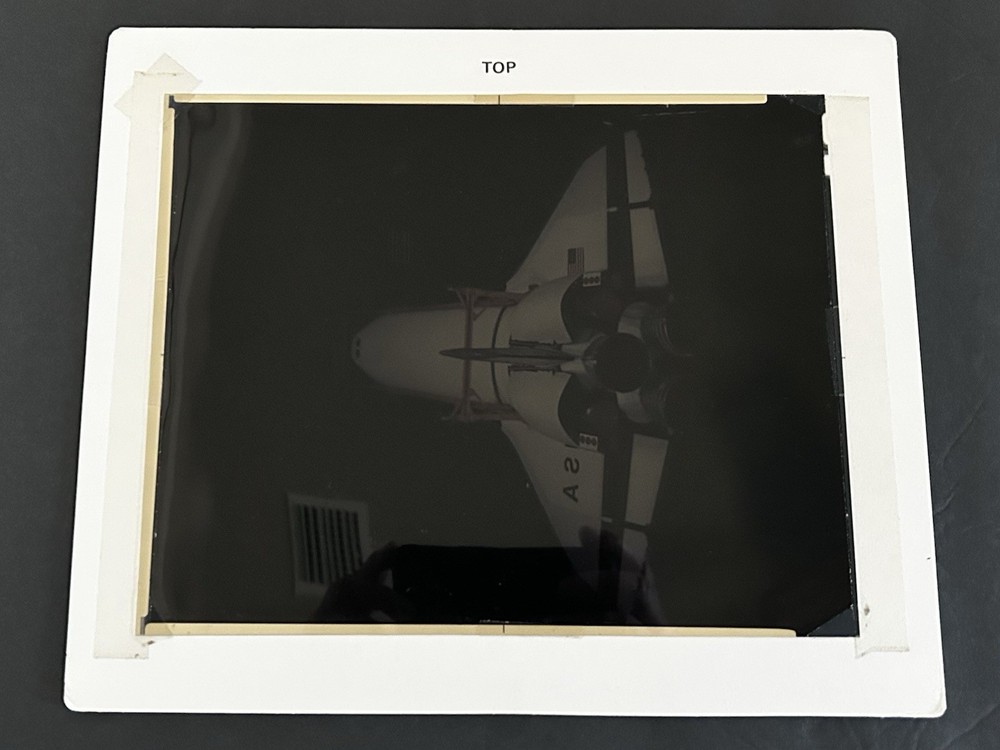 1980 NASA KSC Space Shuttle Orbiter Vehicle Assembly Presentation Transparency