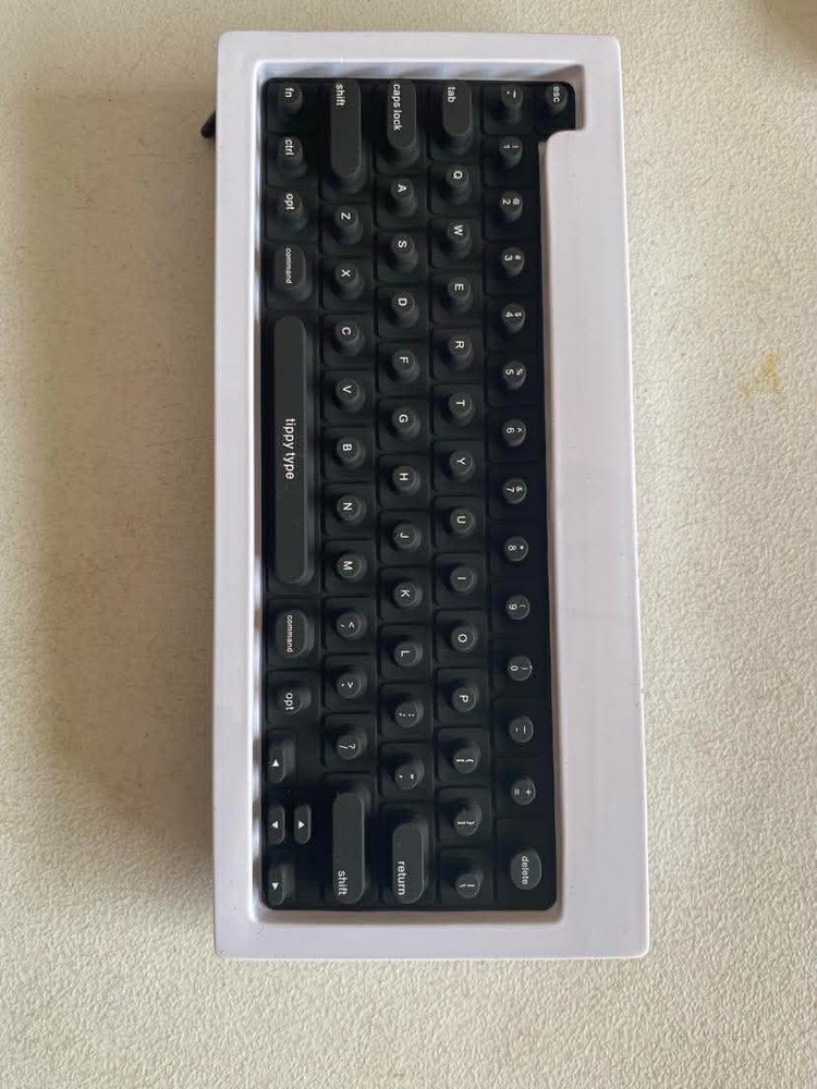 tippy type Keyboard Cover Compatible with Mac - Matte Black: Silicone Flexible