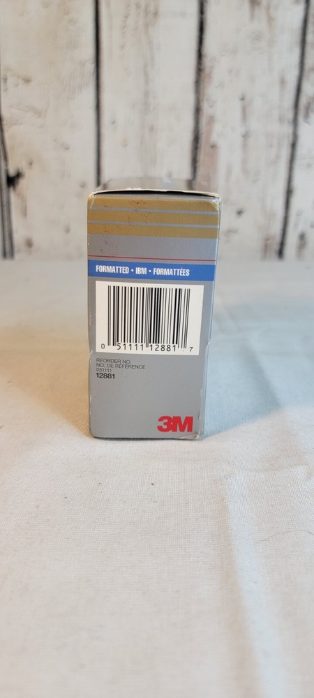 3M High Density 3.5" Diskettes Floppy Disc ONLY 9 IBM Formatted DS -Opened