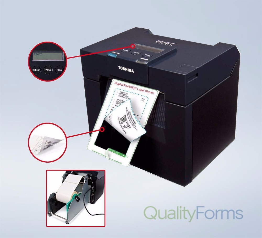 Duplex Laser 2 Up Shipping Label/ Packing Slip
