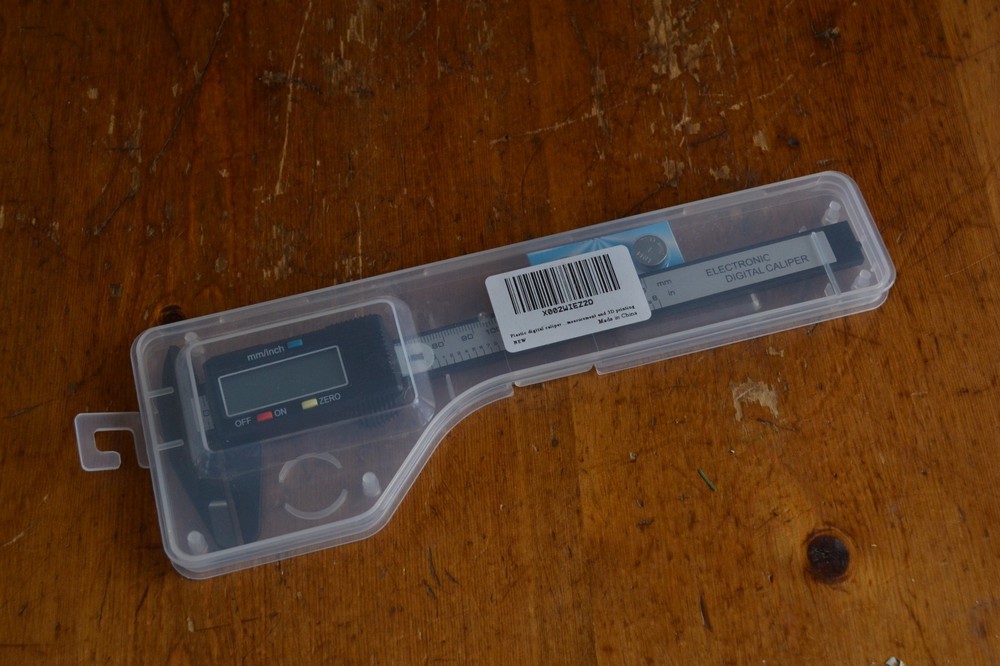 New Plastic Digital Caliper with New Batteries & Case