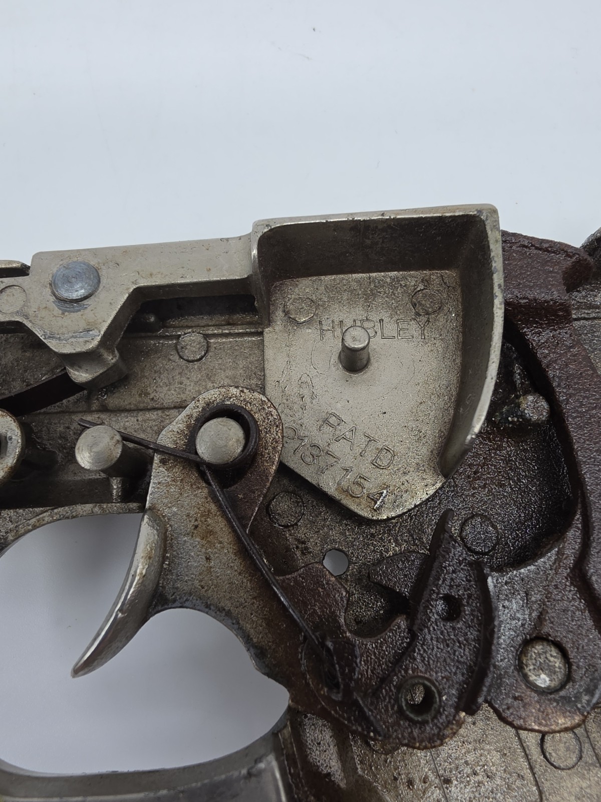 VINTAGE HUBLEY ARMY 45 CAP GUN - COLT 1911 - Working, Oiled- 1950'S