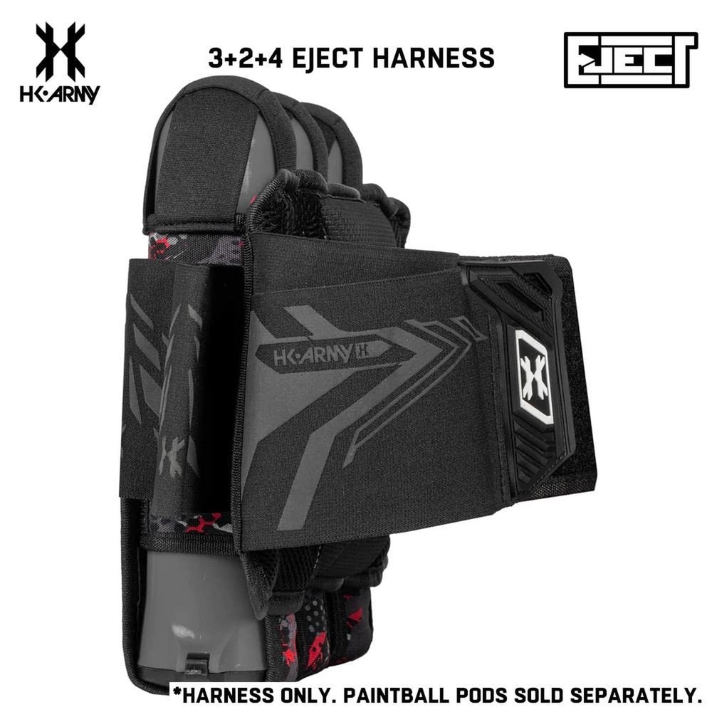 HK Army 3+2 Eject Paintball Harness Pod Pack - Scorch
