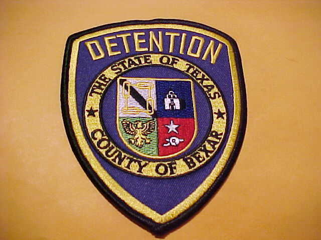 BEXAR TEXAS DETENTION POLICE PATCH SHOULDER SIZE UNUSED