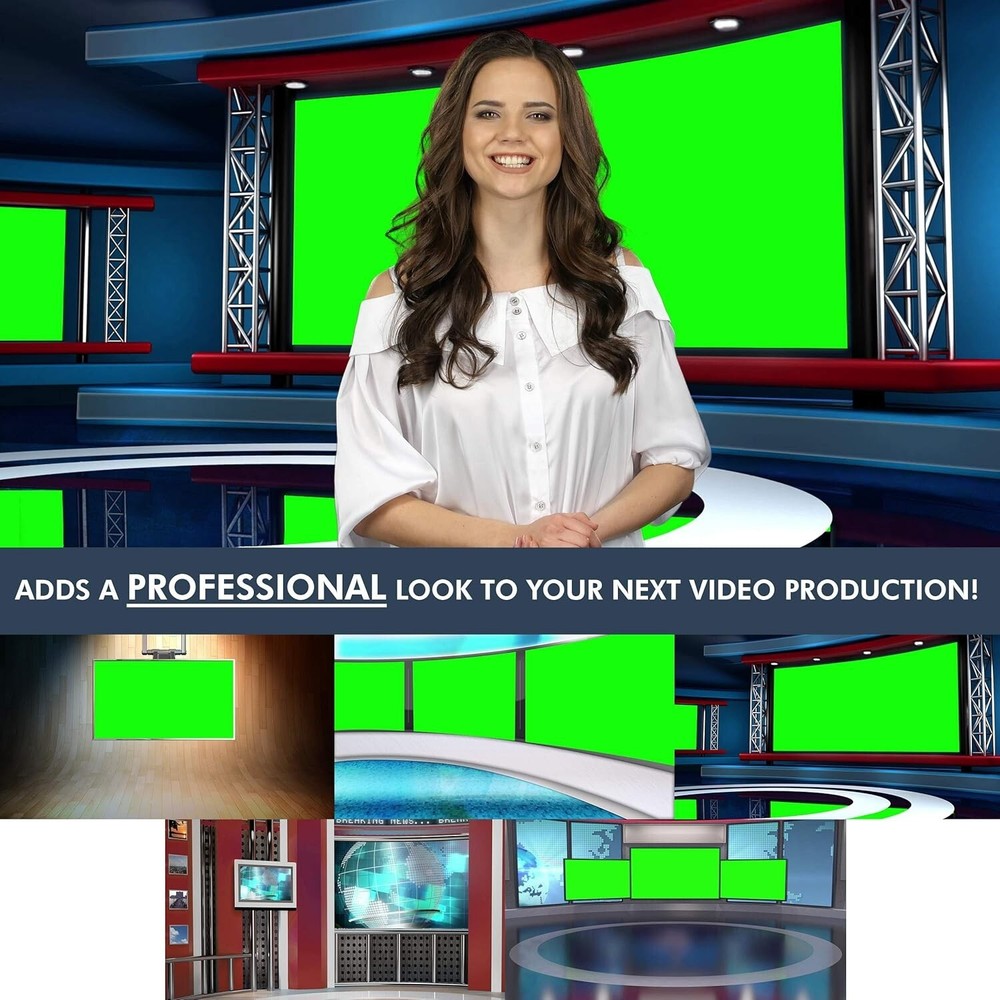 Virtual Set News Backgrounds - HD Studio Pack Volume 1