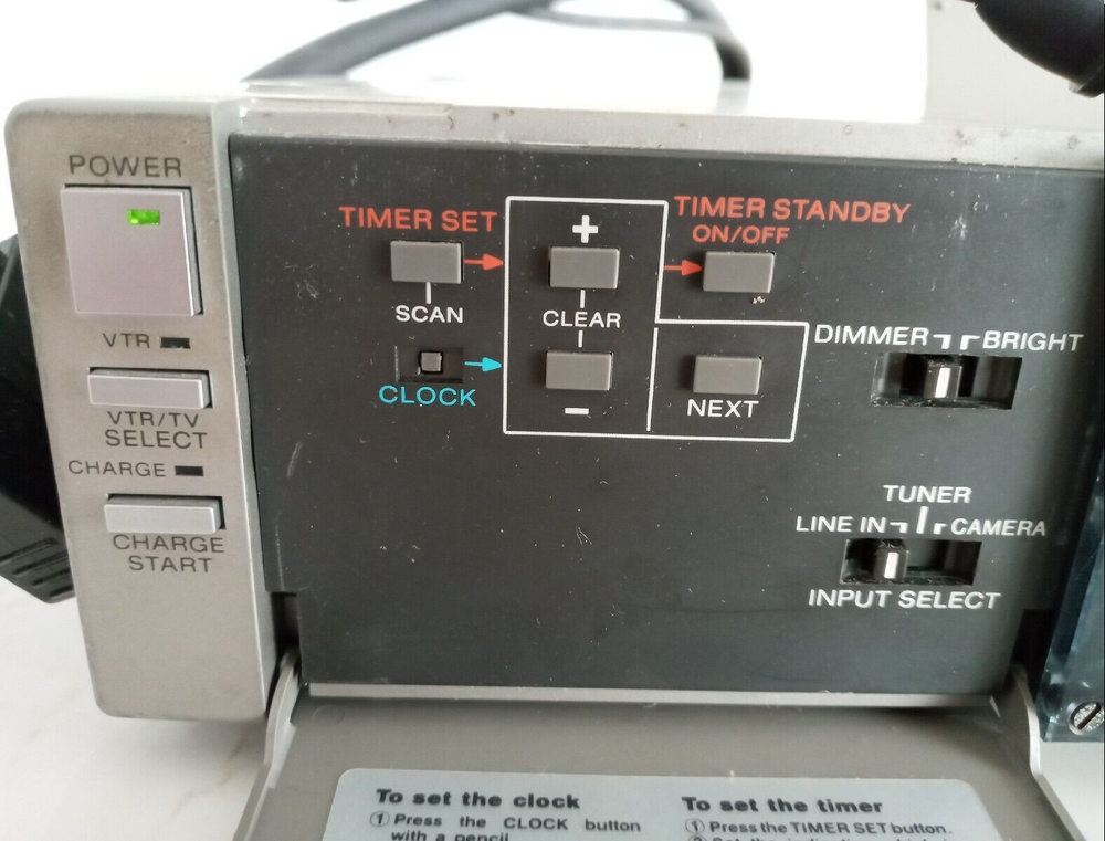 Vintage Programmable Betamax Portable Tuner Timer Unit Sony TT-2000 Untested