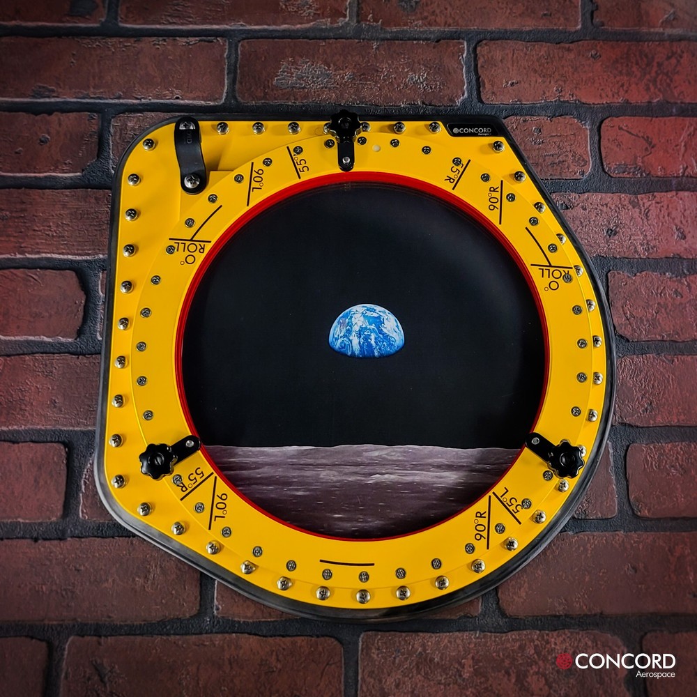 APOLLO COMMAND MODULE HATCH WINDOW - INNER STRUCTURE PICTURE FRAME