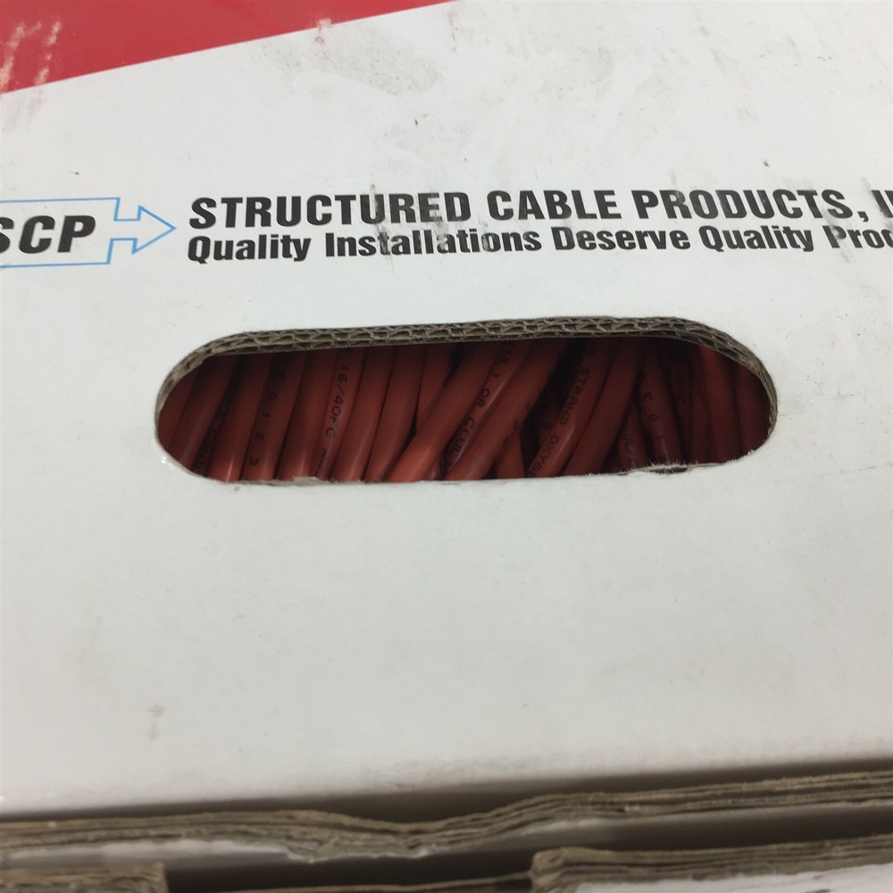 Structured Cable Products 16/40FC-OR Unshielded Riser Cable 4/C Orange 500'