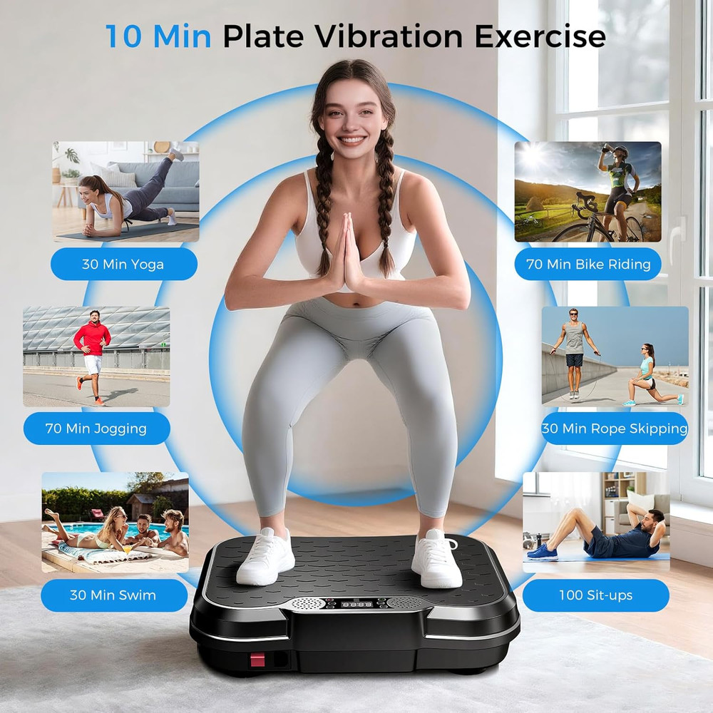 Aorapulse Vibration Plate Exercise Machine, Vibration Plate for Lymphatic Draina
