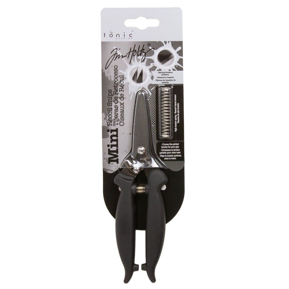 Tim Holtz Mini Recoil Snips-Black