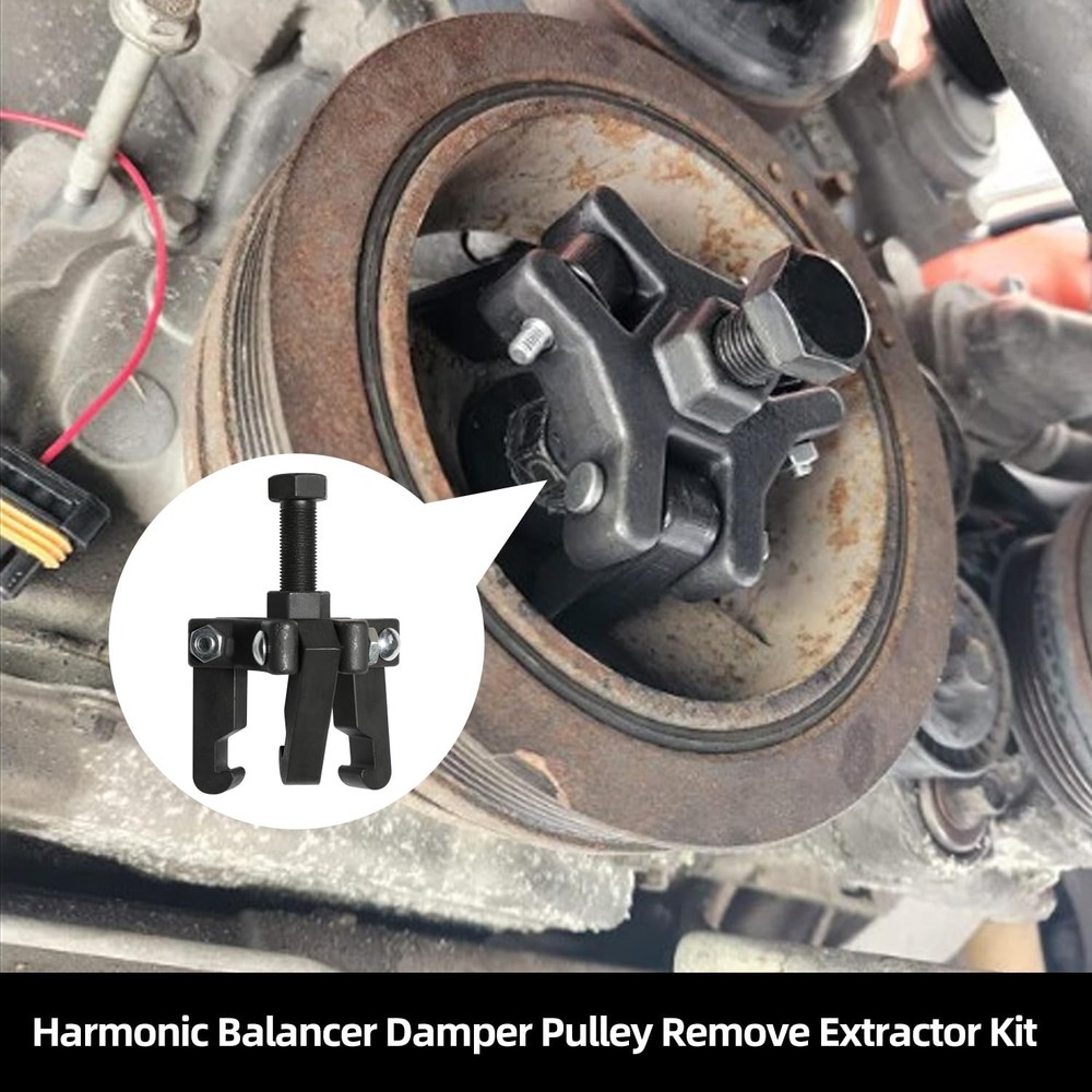 Harmonic Balancer Damper Pulley Remove Extractor Kit Compatible with Ford,...