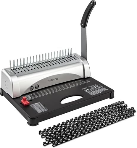 Binding Machine,Spiral Binding Machine 21-Holes,450 Sheets,Coil Binding Machi