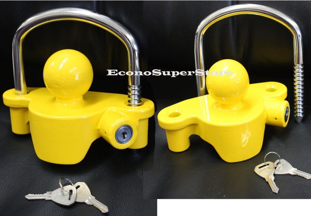 Lots 2 DIFF Key Universal Tow Trailer Coupler Lock Anti Theft Locks Protection