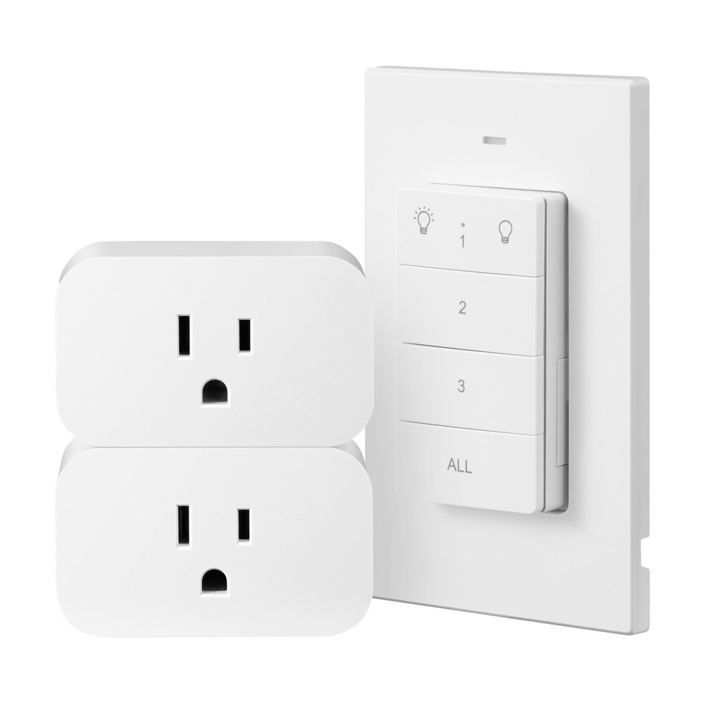 DEWENWILS Remote Control Outlet, Wall Mounted Wireless Light Switch,100 Ft Range