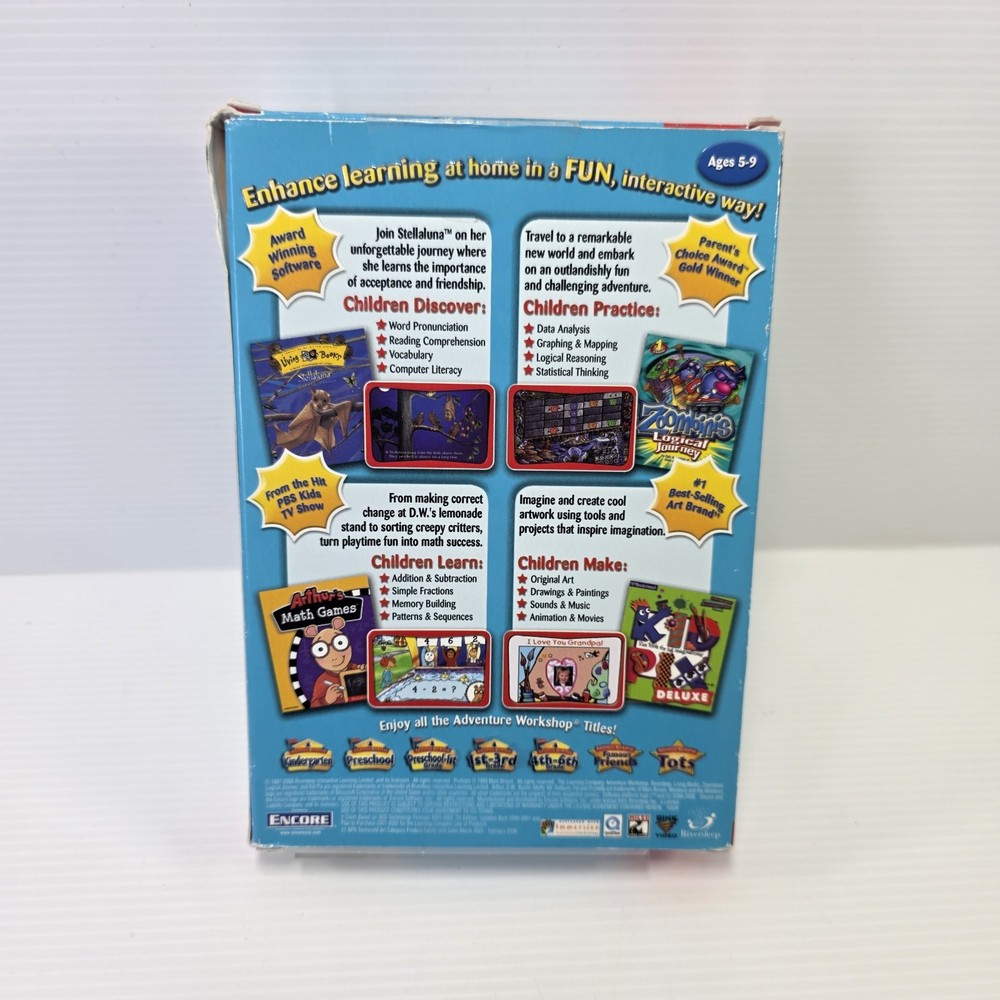 Adventure Workshop 1st–3rd Grade PC/Mac CD – Arthur 7th Ed – Learning Games