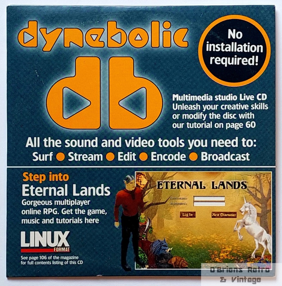 dynebolic Live CD + Eternal Lands MMORPG – Linux Format Issue 76 – 2006