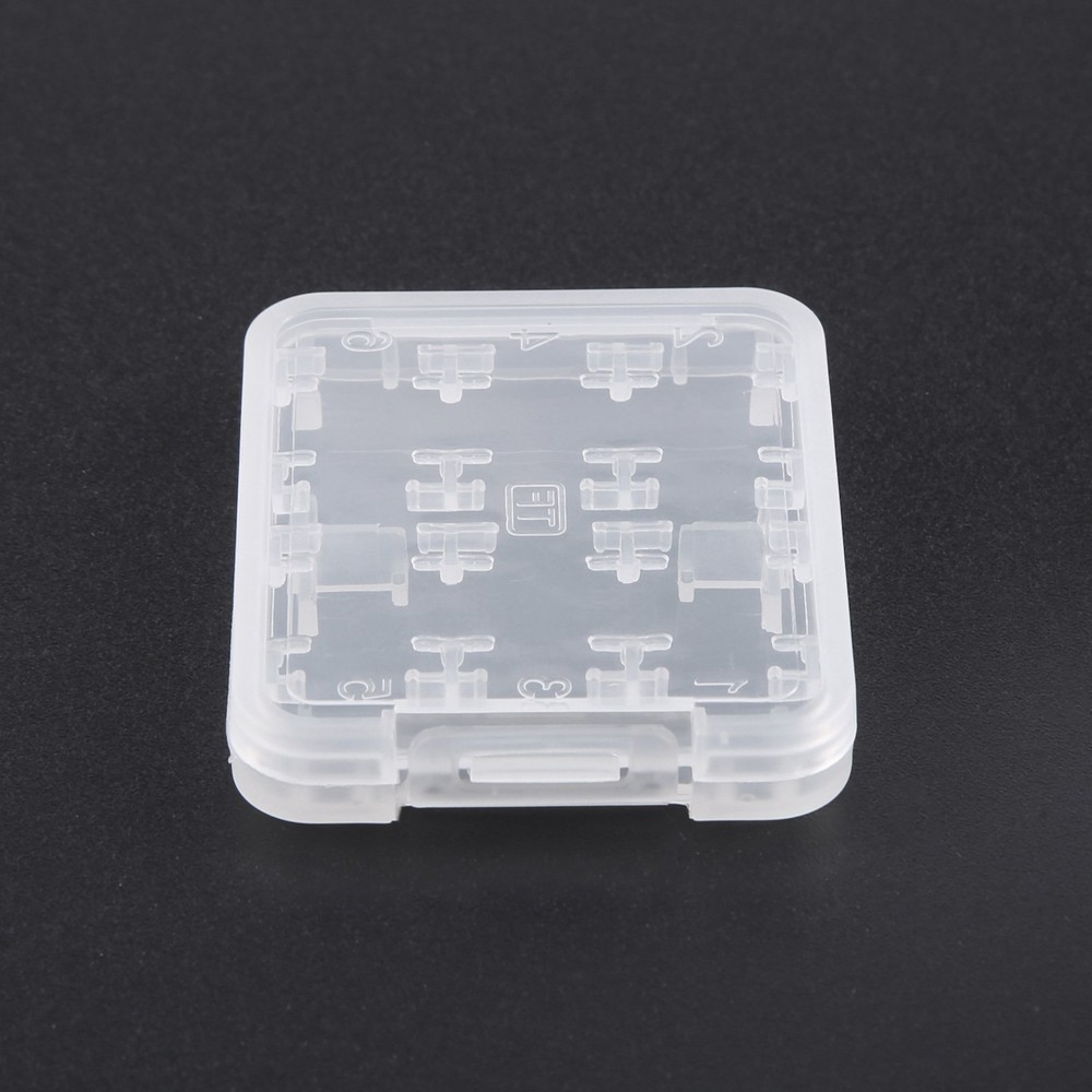 Eight in Plastic Micro SDHC TF MS Memory Card Storage Case Box Protector6469