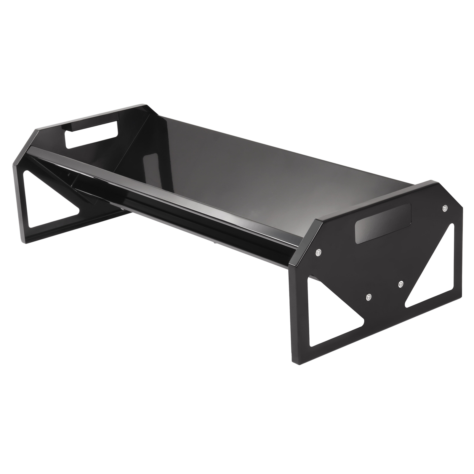 V-Shaped Livestock Feeding Trough 45'' Hay Feeder Black for Goats Calves Horses