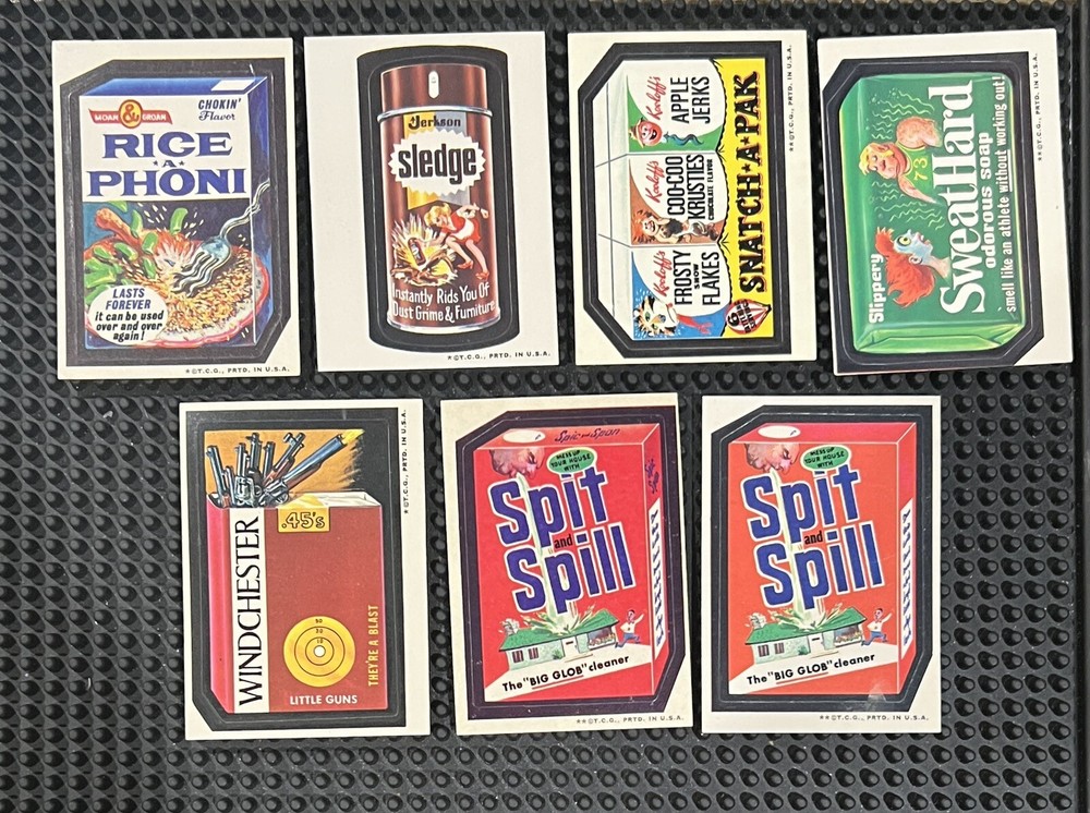 1973 Topps Wacky Packages 3rd Series 3 Complete Tan 30 Set With Puzzle & Error