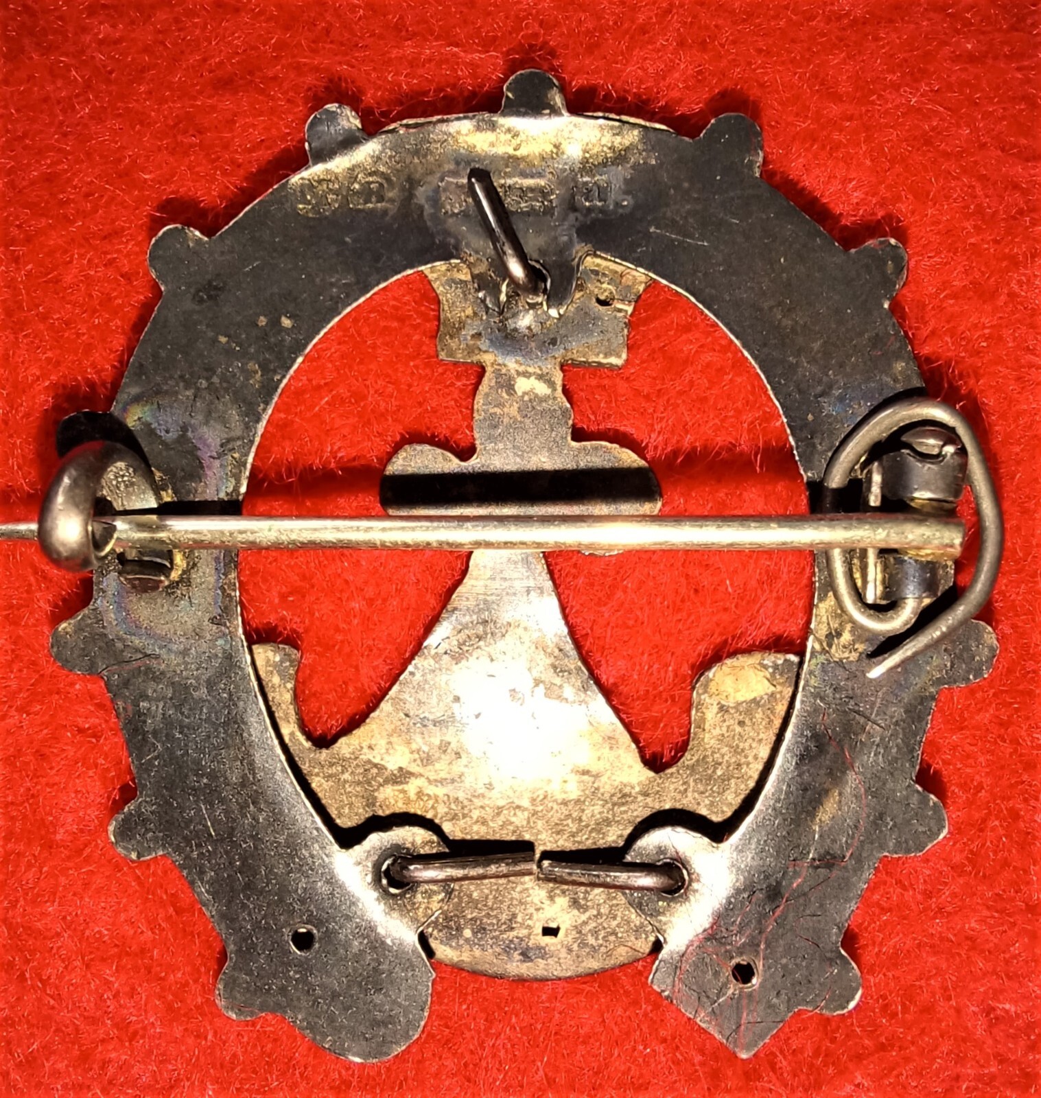 Boer War Durham Light Infantry Victorian Hollow Sweetheart Brooch, HM 1900