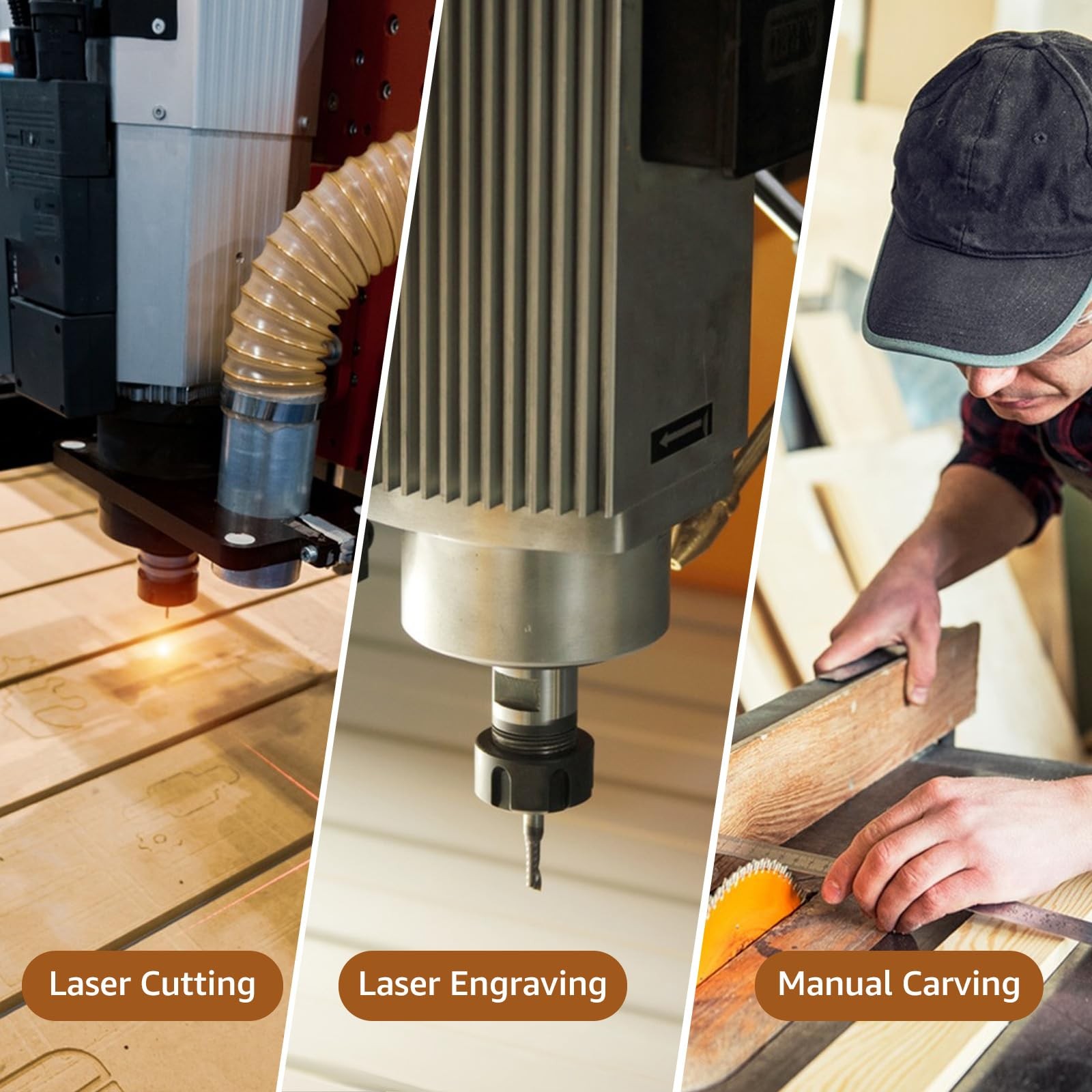 10Pcs 16 x 12 x 1/8 Inch Baltic Birch Plywood Sheets 3mm Unfinished Brown