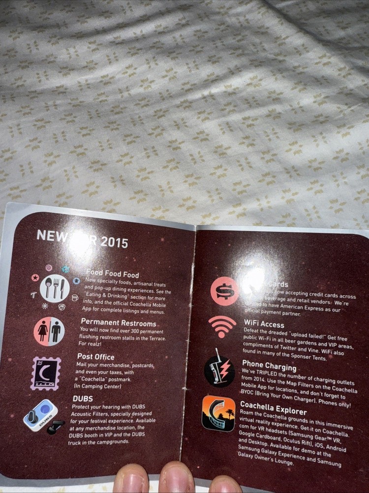 Official Coachella 2015 Weekend 1 Program book