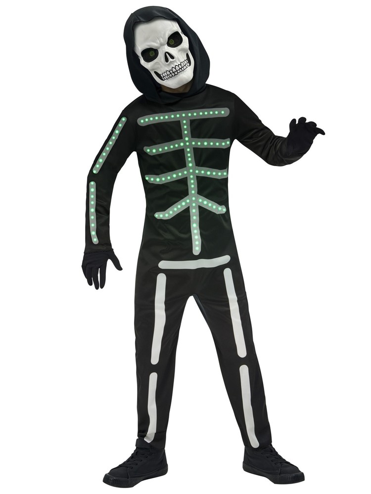 Light Up Skeleton Child Costume