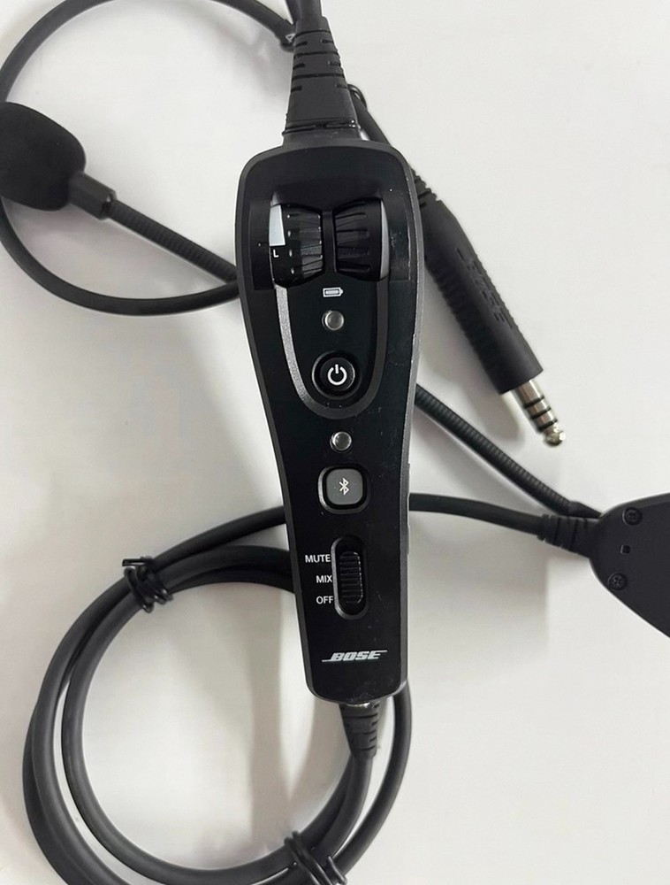 Bose A20 Bluetooth Control Module Triple Cable Boom Mic U174 Straight Cord