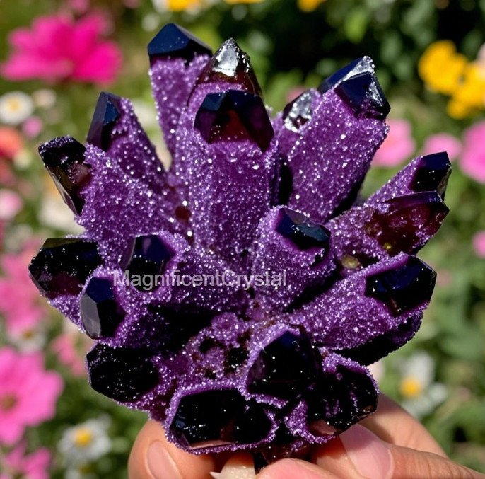 300G+Rare Dark Purple Quartz Cluster Raw Rock Amethyst Geode Home Reiki Decor