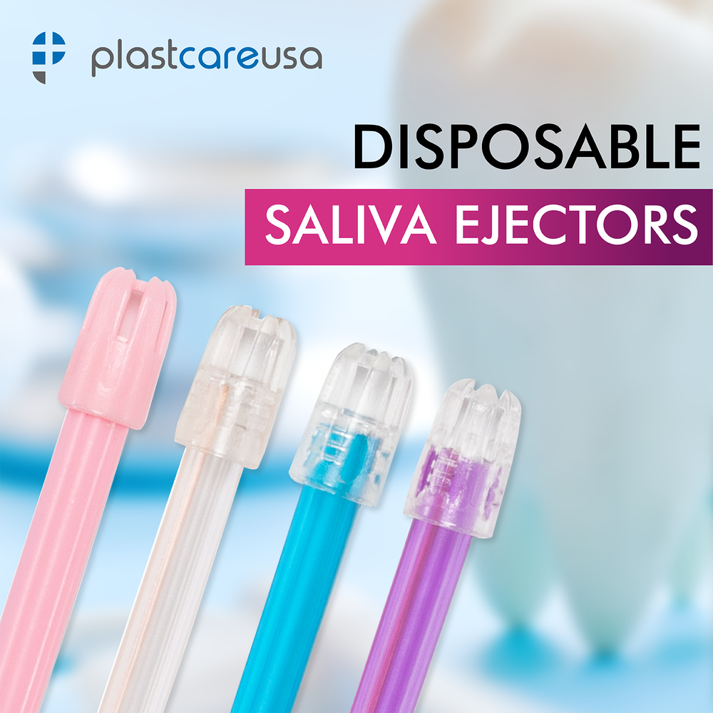 1000 (10 Bags) ASSORTED Dental Saliva Ejectors Ejector Disposable Suction Tips