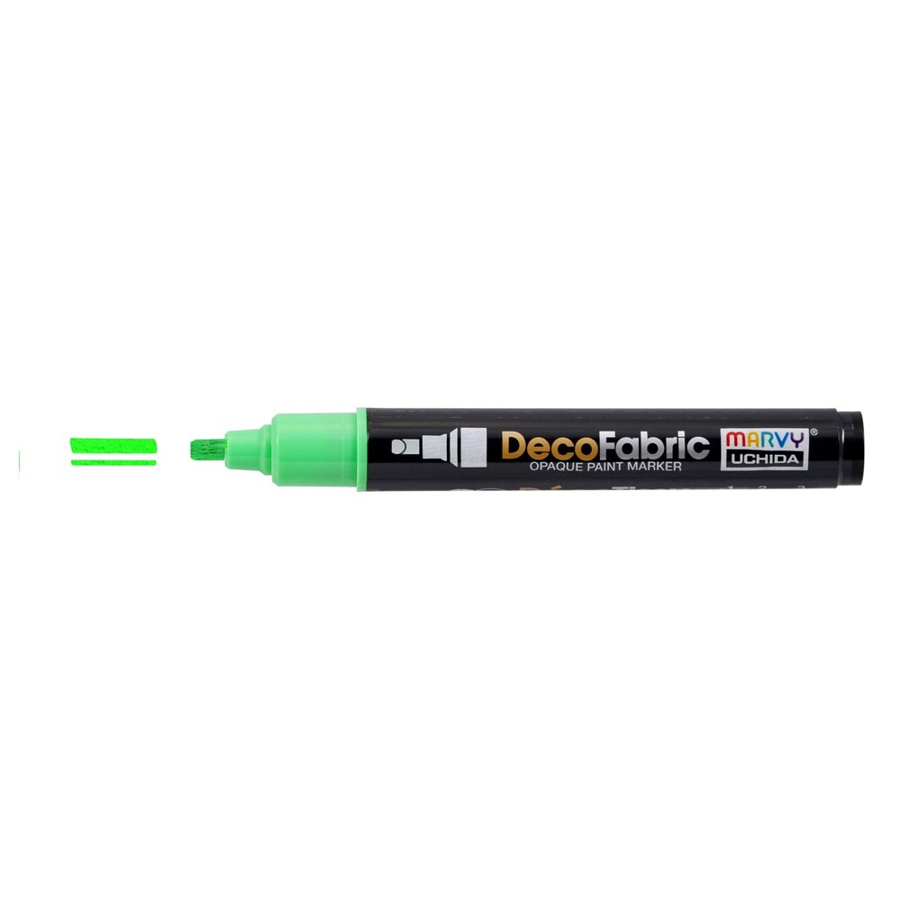 Uchida DecoFabric Opaque Paint Marker Chisel Tip-Green