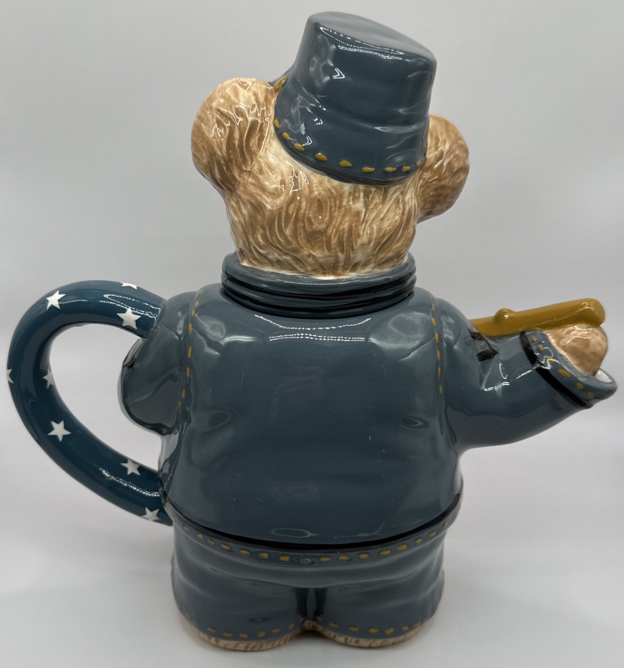 Boyds Bears Teapot Civil War Gray Confederate Soldier