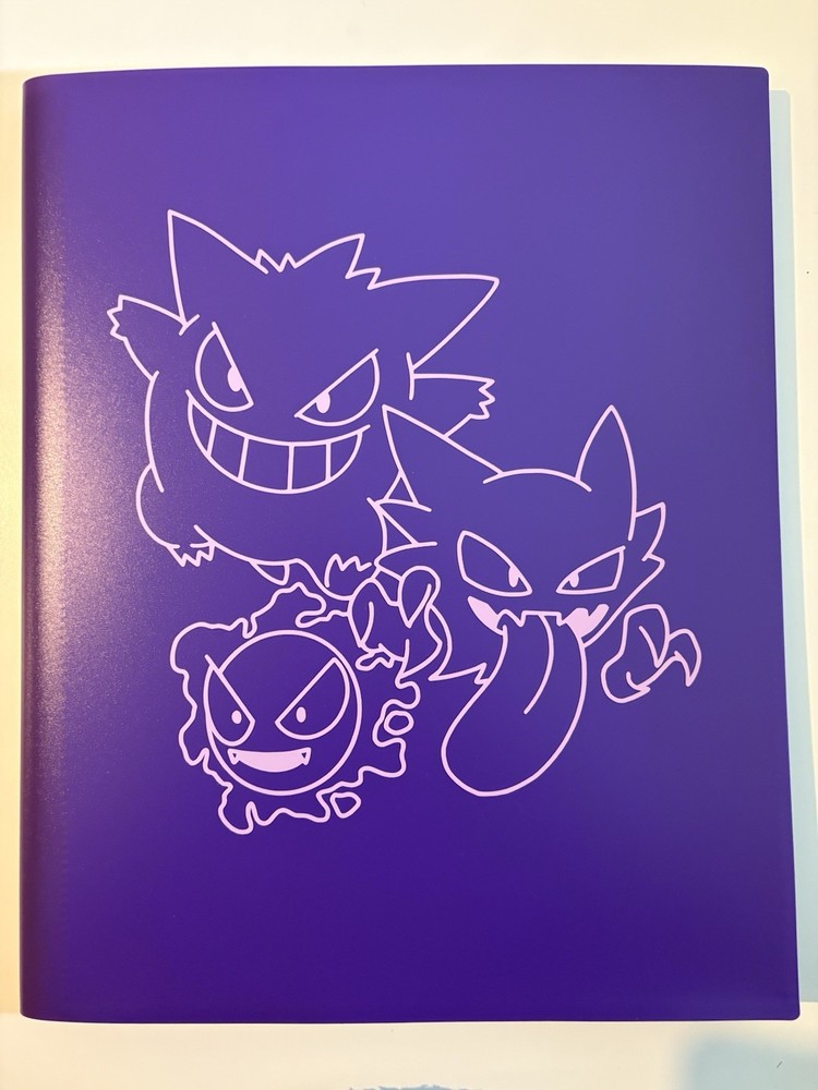 9 Pocket - Strap Binder - 360 Side Loading - Purple Gengar Evolutions
