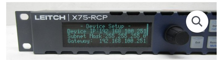 Leitch X75-RCP Frame Synchronizer Rackmount Remote Control Panel