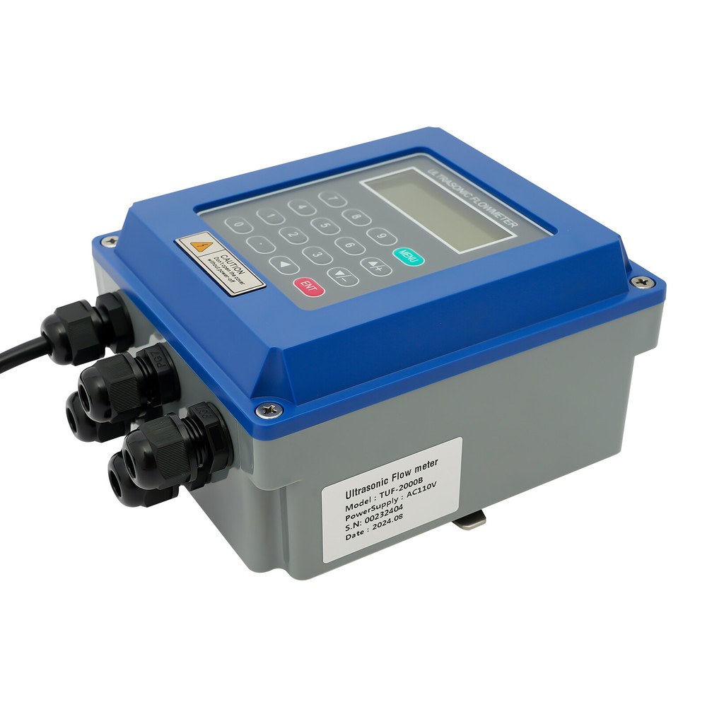 TUF-2000B Ultrasonic Flowmeter Wall Mounted Water Flow Meter Set