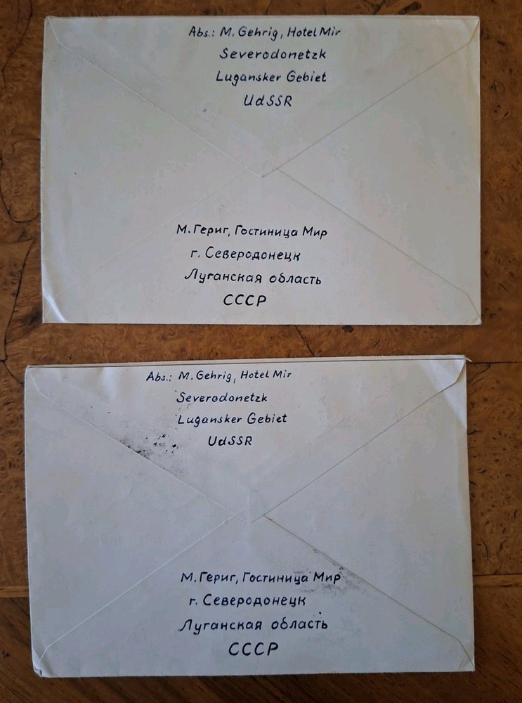 Russia 1963 Nice 2 Letters to Germany with Airmail