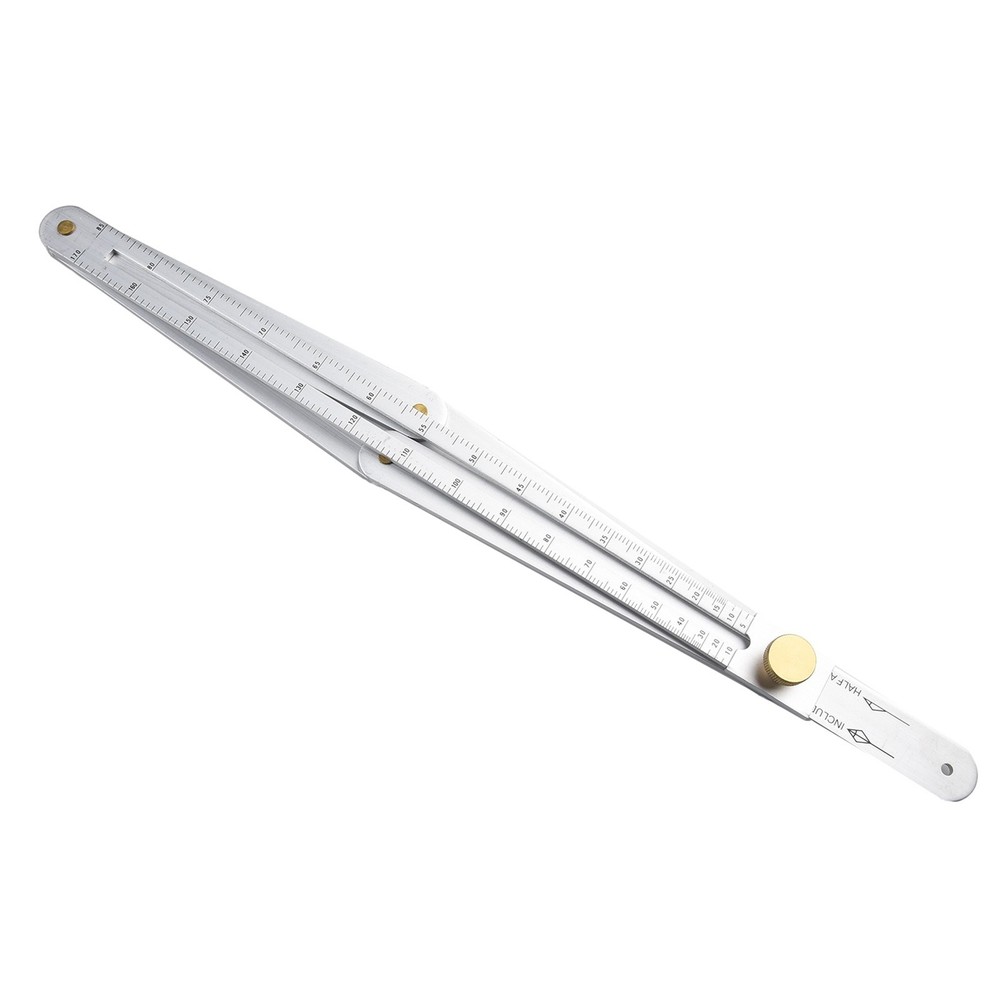 Square Protractor Protractor Stainless Steel Tool 17.1cm Silver Artifact