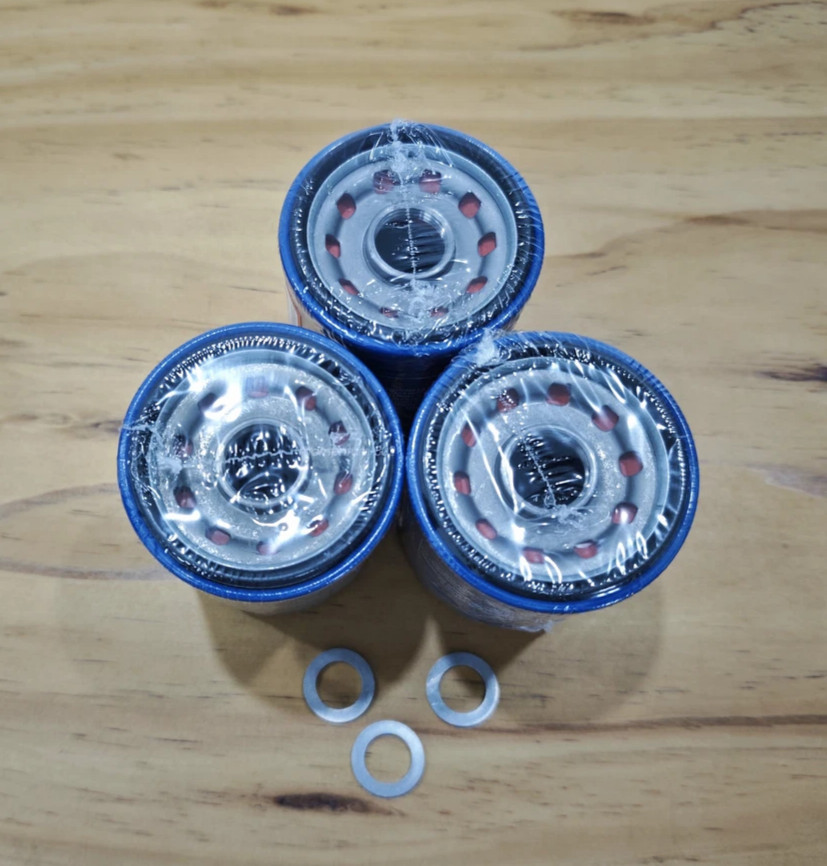 NEW 3 Pack Honda Genuine Oil Filters WITH Drain Plug Washer 15400-PLM-A02