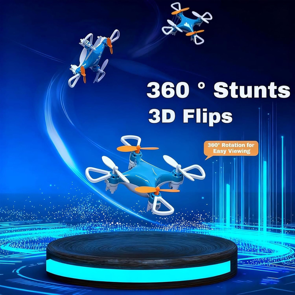Mini Drone with Easy Stunt Flights & 360° Tricks, Perfect Beginner-Friendly Flye