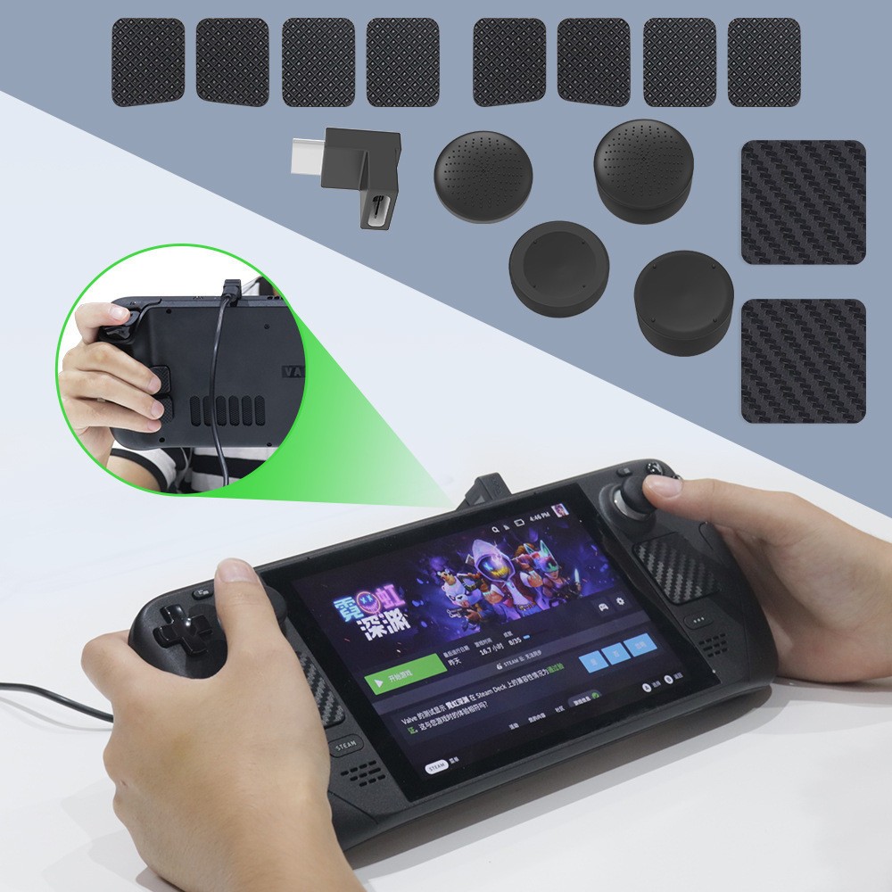 Game Console Trackpad Back Button Silicone Stickers Protector Kut For Steam Deck