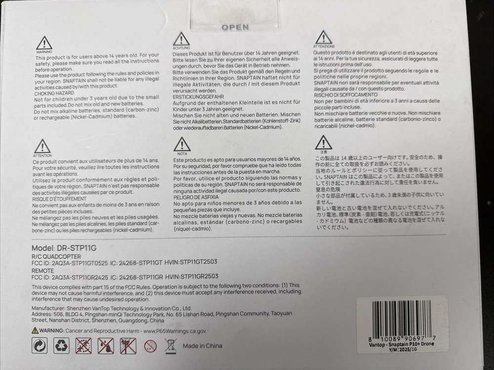 SNAPTAIN P10+ GPS 4K Camera Drone with Remote Controller Beginner Quadcopter